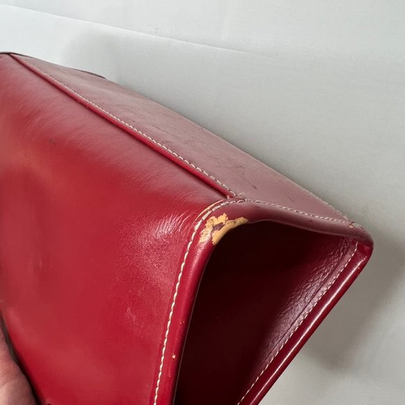 Wilson Leather Woman’s Purse Red Leather Shoulder Purse - Picture 8 of 11